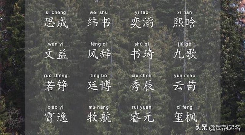 起名寓意